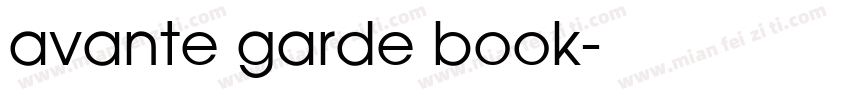avante garde book字体转换